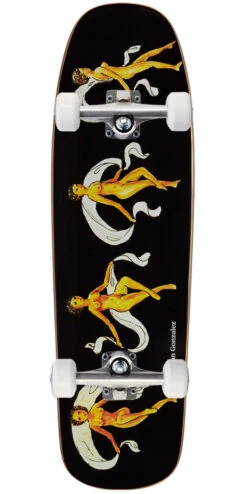 Polar Roman Gonzalez Family Archive On A 1992 Skateboard Complete - Black - 9.25"