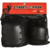 Triple Eight Street 2 Pack Pads - Black -Famous Skate Shop 604352605021 1