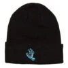 Santa Cruz Screaming Hand Long Shoreman Beanie - Black -Famous Skate Shop 659641918009 1