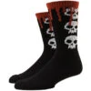 Zero 3 Skull Blood Socks - Black 1 Zero 3 Skull Blood Socks - Black -Famous Skate Shop 718910624468 1