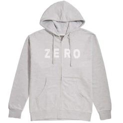Zero Army Zip Up Hoodie - Heather Grey/Black