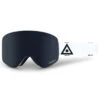 Ashbury Sonic White Triangle Snowboard Goggles - Dark Smoke/Yellow Spare -Famous Skate Shop 729920639038 1