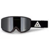 Ashbury Arrow Black Triangle Snowboard Goggles - Silver Mirror/Yellow Spare -Famous Skate Shop 729920639090 1