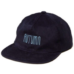 Autumn Corduroy Snapback Hat - Navy