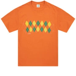 Frog Total Argyle T-Shirt - Dark Orange