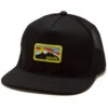 Grizzly Rocky Mountain Trucker Hat - Black -Famous Skate Shop 810126092908 1