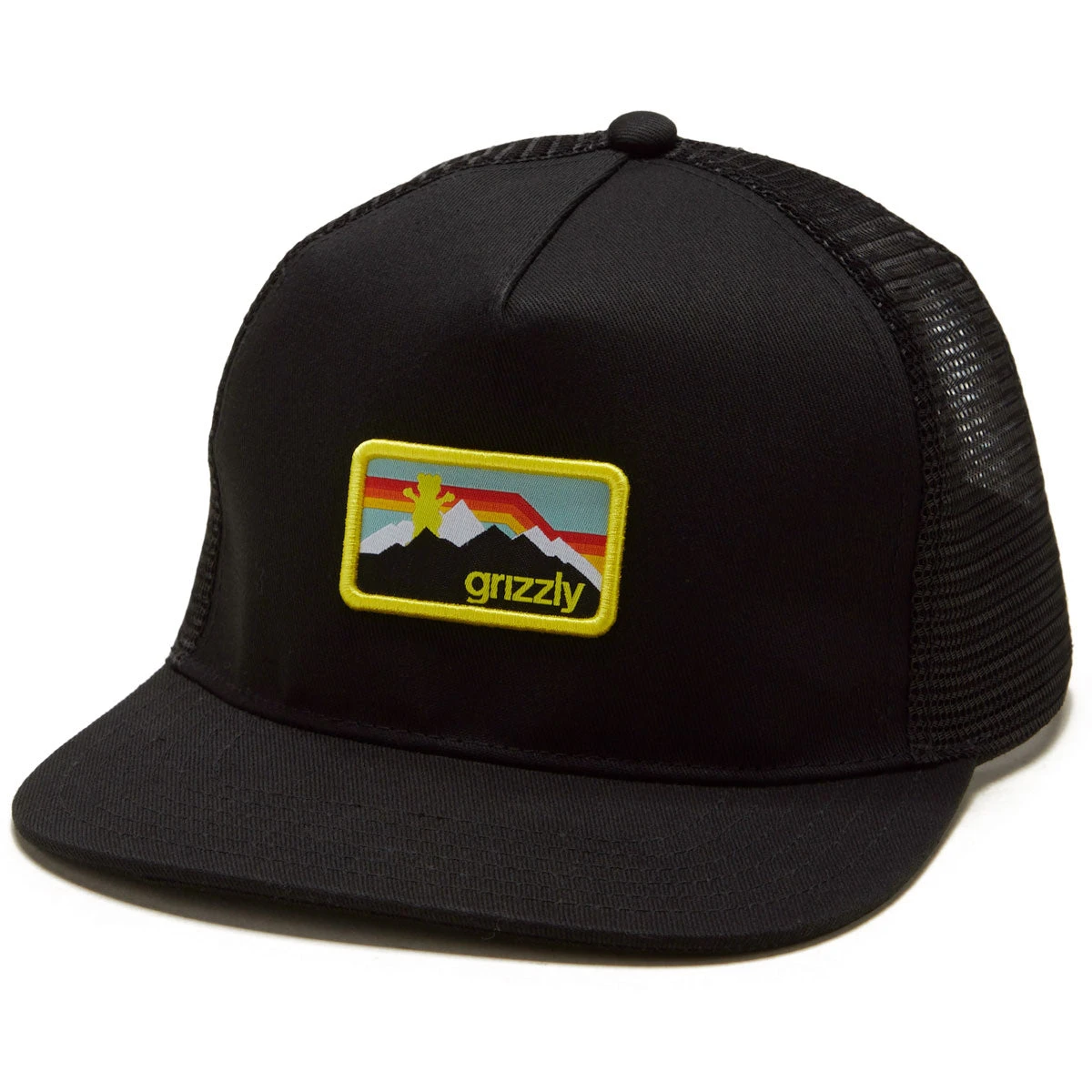 Grizzly Rocky Mountain Trucker Hat - Black 3 Grizzly Rocky Mountain Trucker Hat - Black