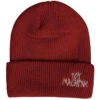 Toy Machine Tape Logo Beanie - Maroon -Famous Skate Shop 827059400304 1