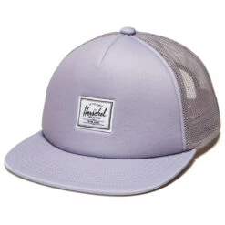 Herschel Supply Whaler Mesh Classic Logo Hat - Lavender Gray