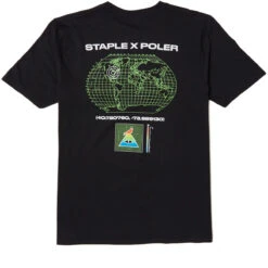 Poler Globo Pigeon T-Shirt - Staple Black