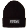 Zero Bold Patch Beanie - Black 1 Zero Bold Patch Beanie - Black -Famous Skate Shop 847418025825 1