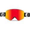 Volcom Odyssey Snowboard Goggles - Gloss Black/Red Chrome -Famous Skate Shop 884932380306 1
