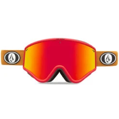 Volcom Yae Snowboard Goggles - Red/Charamel/Red Chrome