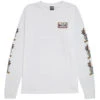 Loser Machine Bat Wings Long Sleeve T-Shirt - White -Famous Skate Shop 886731520983 1