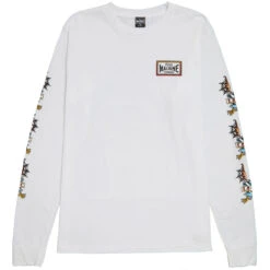 Loser Machine Bat Wings Long Sleeve T-Shirt - White