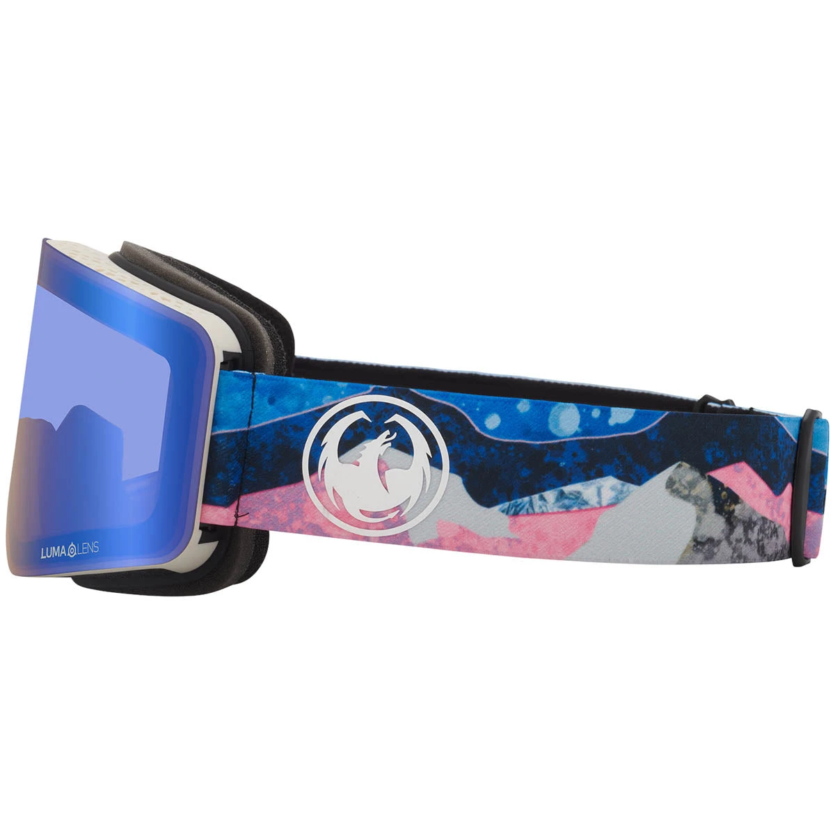 Dragon R1 Otg Snowboard Goggles - Mountain Bliss/Lumalens Flash Blue 4 Dragon R1 Otg Snowboard Goggles - Mountain Bliss/Lumalens Flash Blue - Image 2