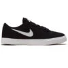 Nike SB Youth Check Canvas Shoes - Black/White -Famous Skate Shop 887224378715 1