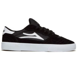 Lakai Cambridge Shoes - Black/White Suede