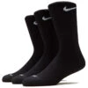 Nike SB Everyday Plus Cushioned 3 Pack Of Socks - Black/White -Famous Skate Shop 888408257949 1