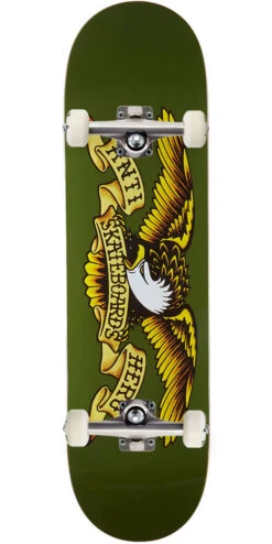 Anti-Hero Classic Eagle Skateboard Complete - Olive - 8.38"