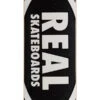 Real Team Classic Oval Skateboard Deck - Black - 8.25" -Famous Skate Shop 888560238411 1