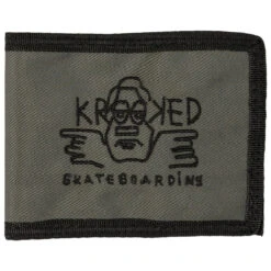 Krooked Arketype Raw Wallet - Charcoal/Black