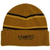 Krooked Krooked Eyes Beanie - Natural/Gold/Black -Famous Skate Shop 888560285620 1
