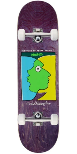 Krooked Gonz Freek Show Skateboard Complete - 8.62"