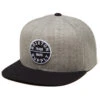 Brixton Oath Iii Snapback Hat - Light Heather Grey/Black -Famous Skate Shop 888588529119 1
