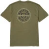 Brixton Crest II T-Shirt - Olive Surplus/Washed Navy/Sand