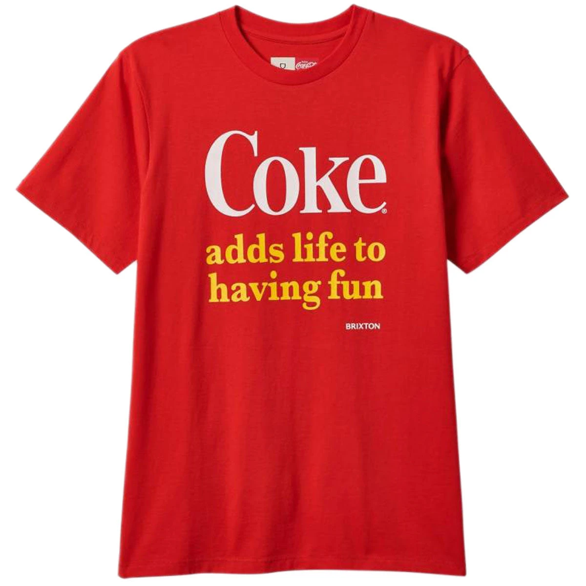 Brixton X Coca-Cola Having Fun T-Shirt - Coke Red 3 Brixton X Coca-Cola Having Fun T-Shirt - Coke Red