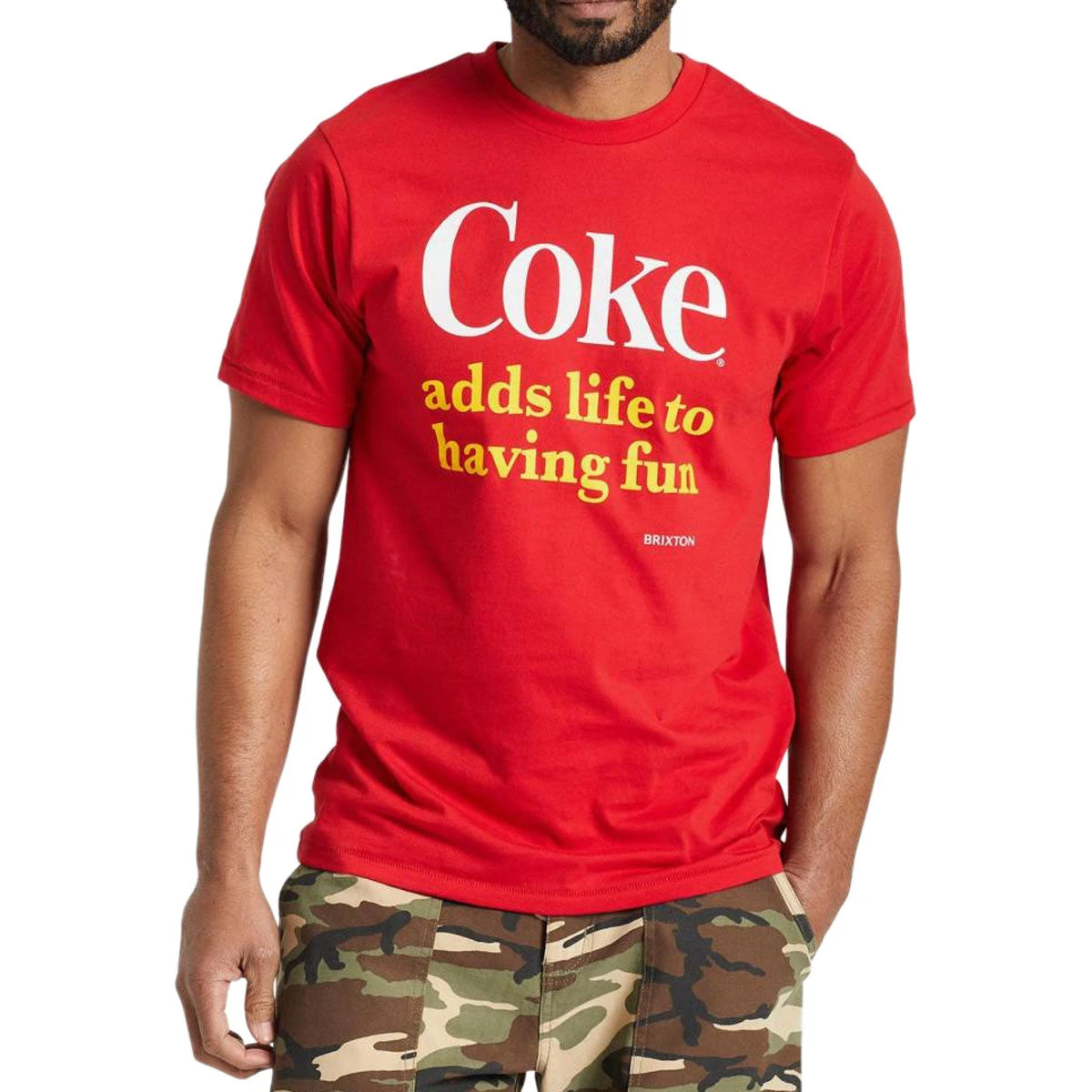Brixton X Coca-Cola Having Fun T-Shirt - Coke Red 4 Brixton X Coca-Cola Having Fun T-Shirt - Coke Red - Image 2