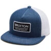 Brixton Palmer Proper Mp Mesh Hat - Denim/White -Famous Skate Shop 888588827307 1