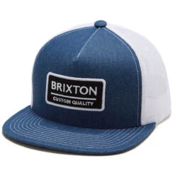Brixton Palmer Proper Mp Mesh Hat - Denim/White