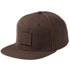 Brixton Alpha Square Mp Snapback Hat - Dark Earth