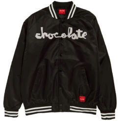 Chocolate Chunk Stadium Jacket - Black