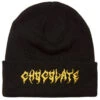 Chocolate Death Beanie - Black/Gold 2 Chocolate Death Beanie - Black/Gold -Famous Skate Shop 889846253555 1