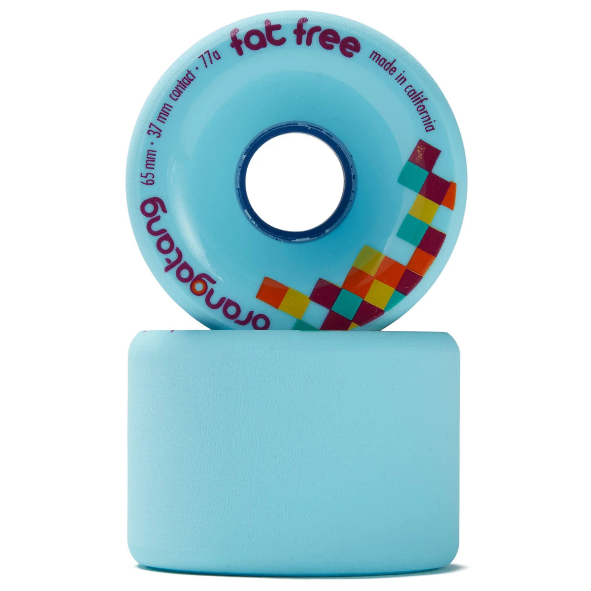 Orangatang Fat Free Longboard Wheels - 65mm 77a 4 Orangatang Fat Free Longboard Wheels - 65mm 77a - Image 2