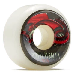 Powell Peralta Powell-Peralta Oval Dragon 4 90A Skateboard Wheels - White - 56mm