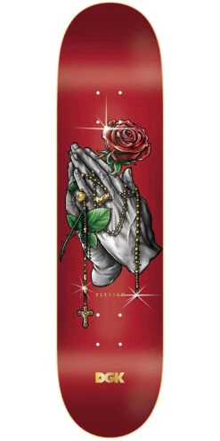 DGK Blessed Lenticular Skateboard Complete - Red - 8.25" -Famous Skate Shop BQ5679A 3