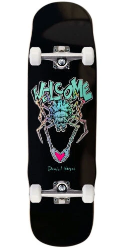 Welcome Spidey Daniel Vargas Pro Model On A Effigy Skateboard Complete - Black - 8.80"