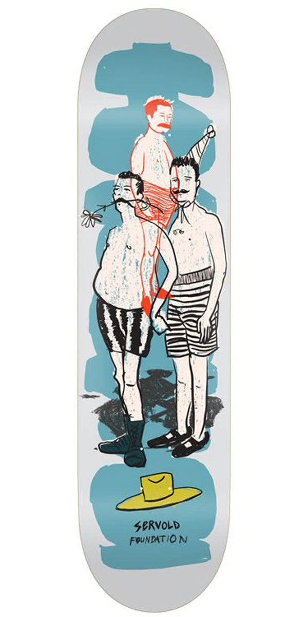 Foundation Servold Swimmers Skateboard Deck - 8.38" 3 Foundation Servold Swimmers Skateboard Deck - 8.38"