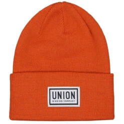 Union High Cuff Logo Beanie - Orange