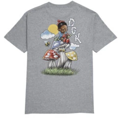 DGK Trippy Math T-Shirt - Gray Heather