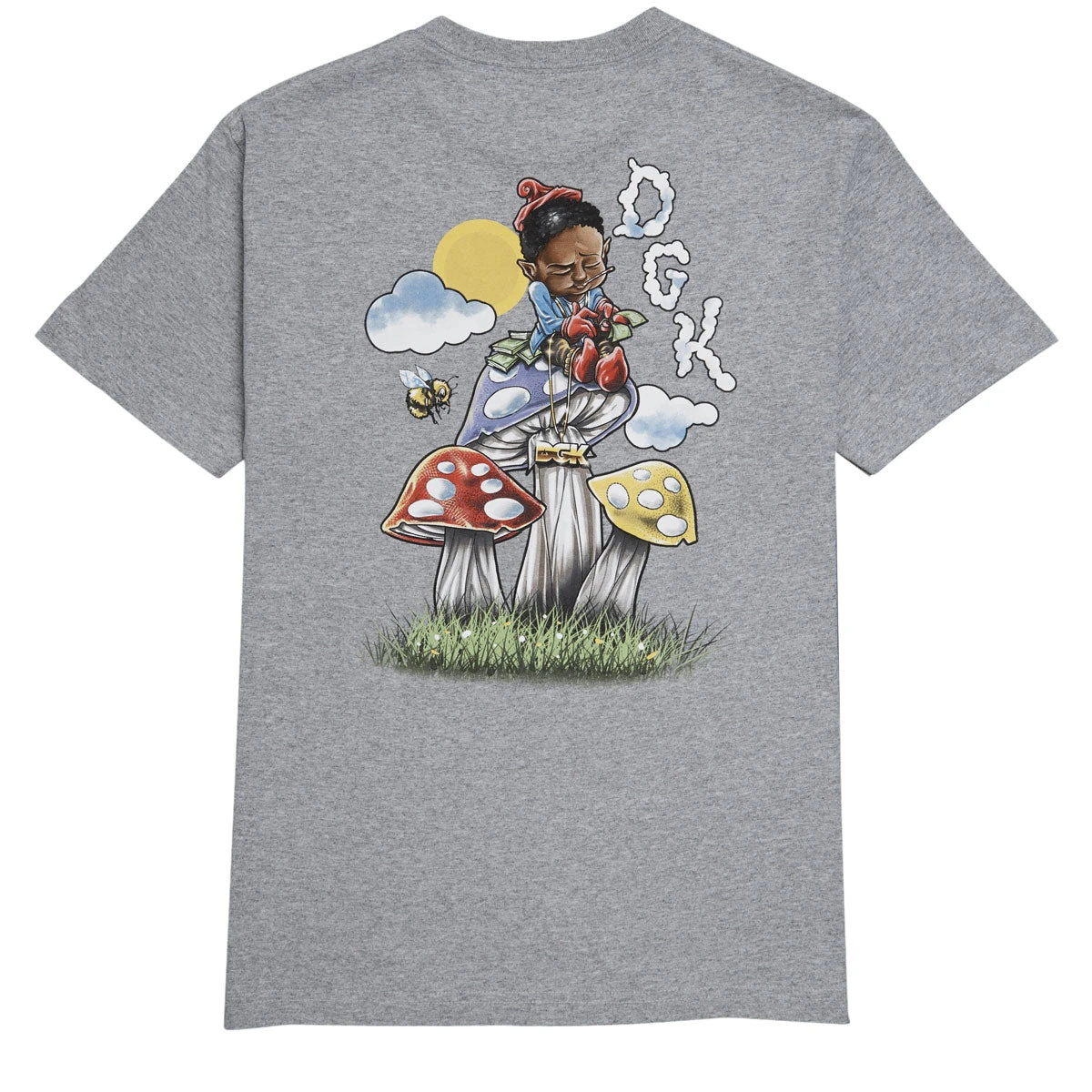 DGK Trippy Math T-Shirt - Gray Heather 3 DGK Trippy Math T-Shirt - Gray Heather