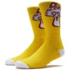 Happy Hour Mushroom Socks - Yellow -Famous Skate Shop BQ659A4 1