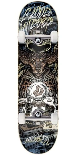 Blood Wizard Miskell Dogs Skateboard Complete - 8.25"