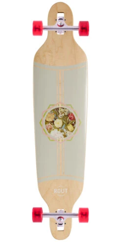 Rout Floral Drop-Thru Longboard Complete