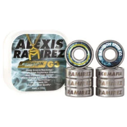 Bronson Alexis Ramirez Pro G3 Bearings - Black -Famous Skate Shop alexis ramirez pro g3 box 8 bronson 1