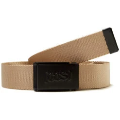 CCS Black Logo Buckle Belt - Tan